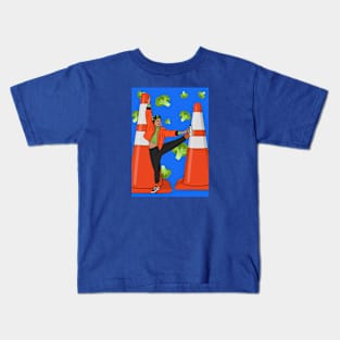 Raining broccoli Kids T-Shirt